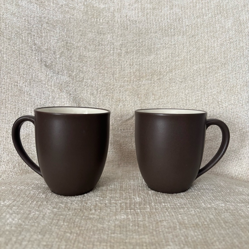 Noritake Colorwave Chocolate Mug Set of Two Brown